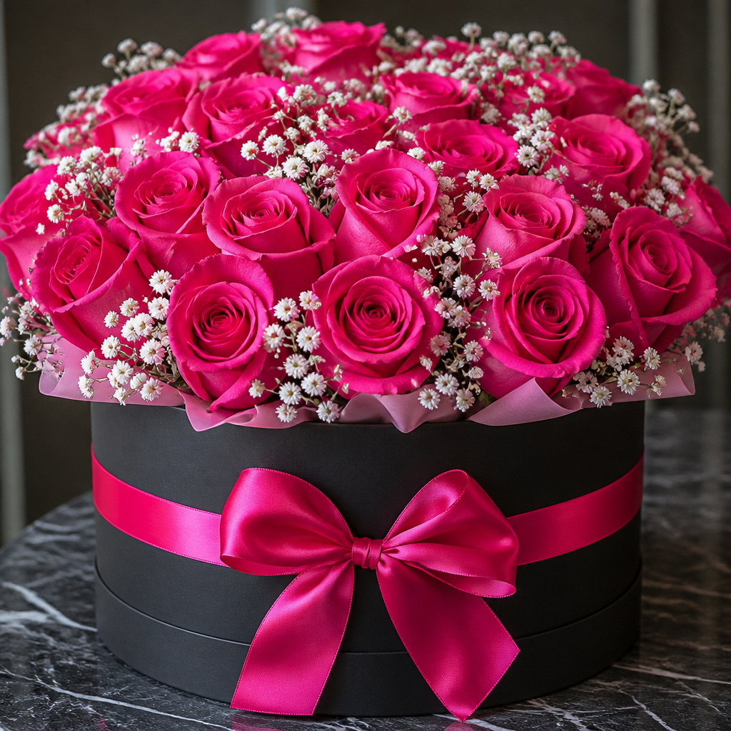 Luxury rose flower box