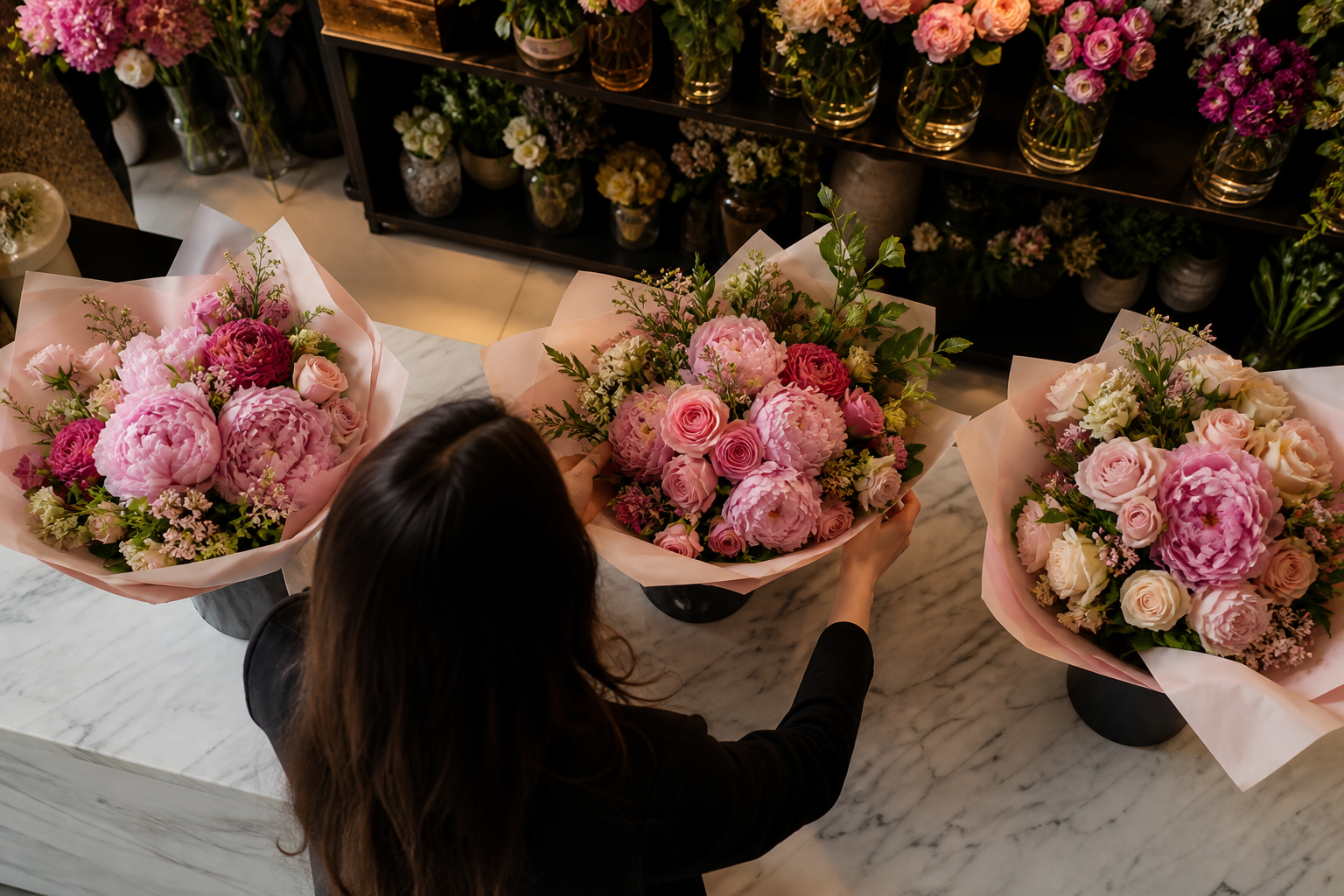 Choosing a luxury bouquet